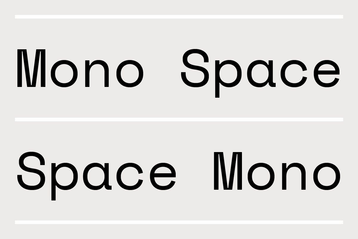 space mono fonts for graphic designers