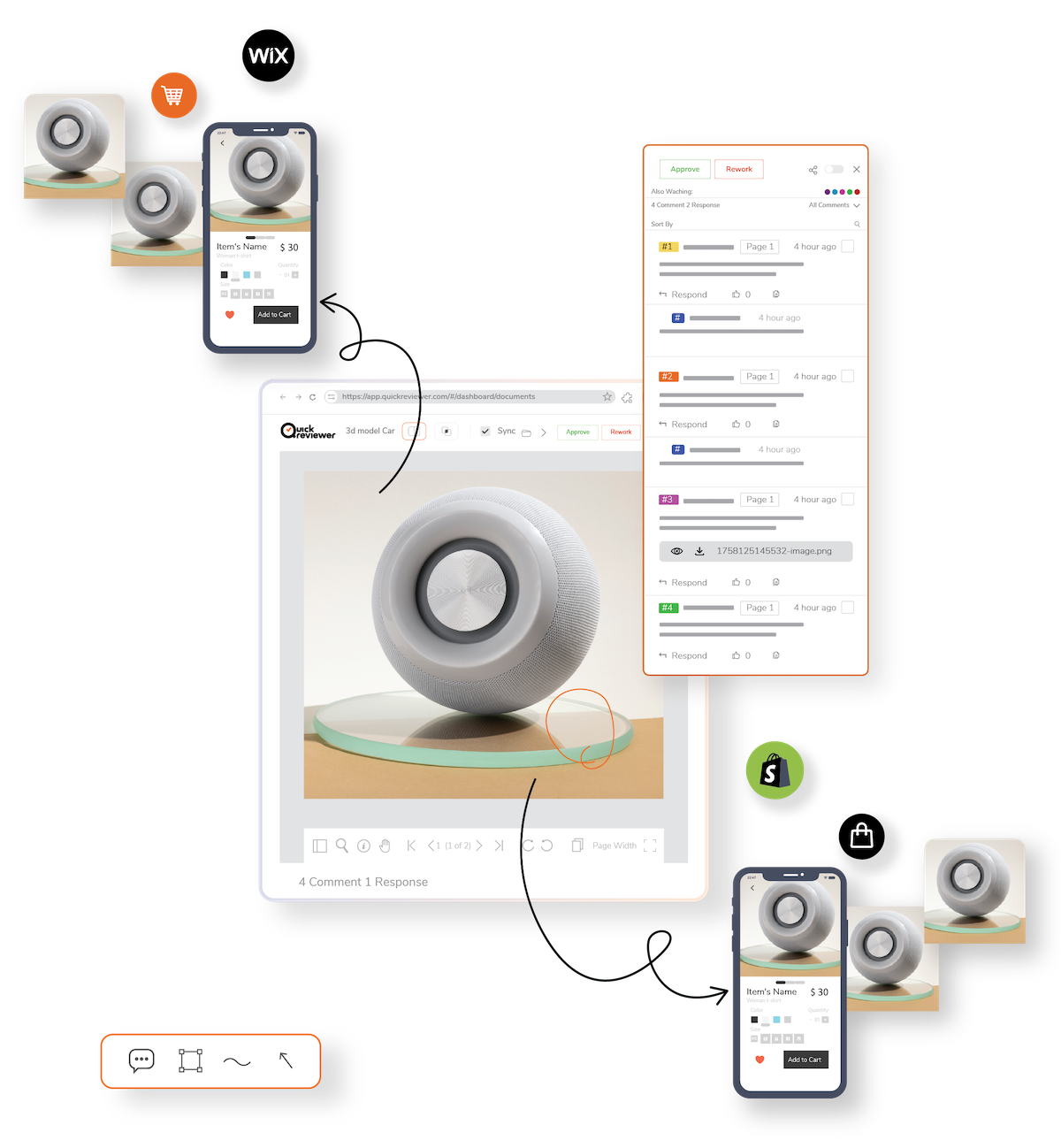 Add Sophicated Review for your ecommerce catalogue with QuickReviewer