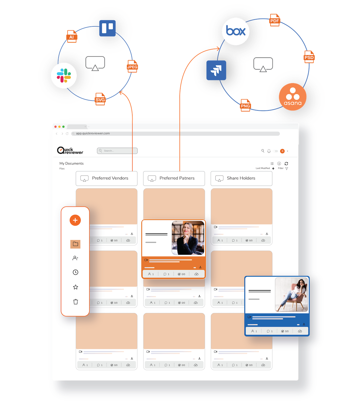 Juggle clients & creatives effortlessly with QuickReviewer