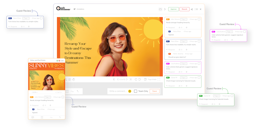Review from Anywhere, No Login Needed on QuickReviewer open link