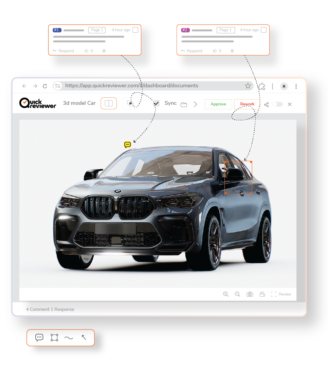 QuickReviewer for 3D model proofing and reviewing