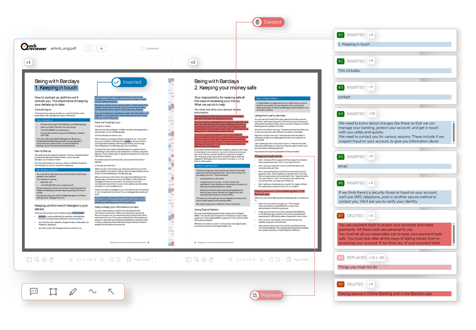 QuickReviewer - PDF Text Compare